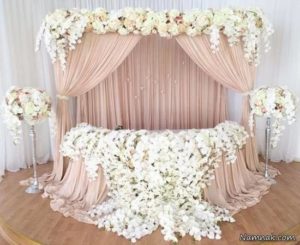 گل آرایی، تزیین میز و جایگاه عروس داماد-تهران